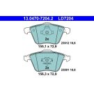 Bremsbelagsatz Volvo P. C70/S40/V40/V50 04- Keramik 13.0470-7204.2