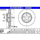 Bremsscheibe Ford P. Mondeo 1.6-2.5 07-15 Power Disc 24.0328-0250.1 Bremsscheibe Ford P. Mondeo 1.6-2.5 07-15 Power Disc 24.0328-0250.1