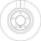 Bremsscheibe Bmw S. 5 10 TRW SINGLE DF6616S