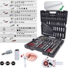 KS TOOLS Satz Steckschlüssel 1/4 + 3/8 + 1/2 CHROMEplus, 216-teilig 918.0216