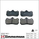 ZIMMERMANN Bremsbeläge 20345.165.1
