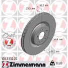 ZIMMERMANN Bremsscheibe 100.3332.20 Coat Z