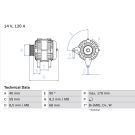 Lichtmaschine VW T4 0 986 040 360