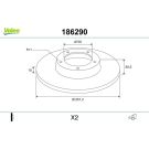 VALEO Bremsscheibe 186290