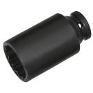 SW-Stahl IMPACT-Steckschlüsseleinsatz zwölfkant, SW36, ø 47mm 10181L