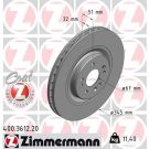 ZIMMERMANN Bremsscheibe 400.3612.20 Coat Z