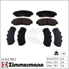ZIMMERMANN Bremsbeläge 24342.180.2