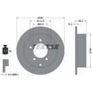 Bremsscheibe Mitsubishi T. Lancer 08 92227403