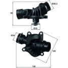 Integralthermostat BMW 1-7/X3/X5/X6 98-14 BEHR TI 234 88
