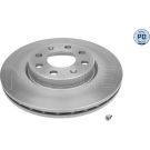 40 481 042PD Bremsscheibe VA Platinum FIAT Punto, OPEL Corsa 05 MEYLE-PD: Advanced performance and design 615 521 0015/PD