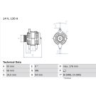 Lichtmaschine OPEL,SAAB,CHEVROLET 0 986 046 150