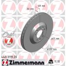 ZIMMERMANN Bremsscheibe 440.3119.20 ZIMMERMANN Bremsscheibe 440.3119.20