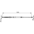 Handbremsseil re AUDI TT 1987482584