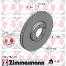 ZIMMERMANN Bremsscheibe 290.2268.20 Coat Z