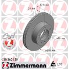 ZIMMERMANN Bremsscheibe 430.2601.20 Coat Z