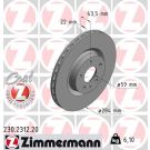 ZIMMERMANN Bremsscheibe 230.2312.20 Coat Z