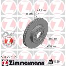ZIMMERMANN Bremsscheibe 590.2575.20 Coat Z