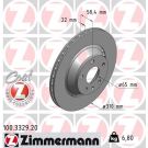 ZIMMERMANN Bremsscheibe 100.3329.20 Coat Z