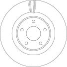 Bremsscheibe NISSAN TRW SINGLE DF6496S