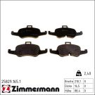 ZIMMERMANN Bremsbeläge 25829.165.1