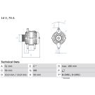 Lichtmaschine FIAT,OPEL Palio,Astra,Vectra 88 0 986 038 600