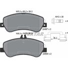 Bremsbelagsatz Db P. X204 Glk 2486701