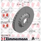 ZIMMERMANN Bremsscheibe 100.3386.75 ZIMMERMANN Bremsscheibe 100.3386.75