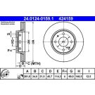 Bremsscheibe Volvo P. S40/V40 95-04 24.0124-0159.1