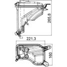Ausgleichsbehälter, Kühlmittel BEHR CRT 207 000S