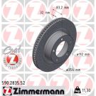 ZIMMERMANN Bremsscheibe 590.2835.52
