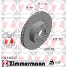 ZIMMERMANN Bremsscheibe 230.6268.20 Coat Z