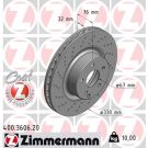ZIMMERMANN Bremsscheibe 400.3606.20 Coat Z