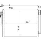 Kondensator, Klimaanlage BEHR AC 596 000S