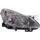 Scheinwerfer Rechts H7/H1 +LWR +MOT CHROM OPEL CORSA D 7,06-12,10 20-1153-05-2