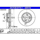 Bremsscheibe Honda P. Accord 2.0-2.4 03-08 24.0125-0174.1