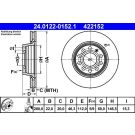 Bremsscheibe Vw Passat 96-05 24.0122-0152.1