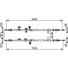 Handbremsseil FORD 1987482709