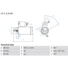 Bosch Automotive Anlasser 0986024040