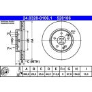 Bremsscheibe Db P. W203/C240/W210/R171 96-11 Power Disc 24.0328-0106.1 Bremsscheibe Db P. W203/C240/W210/R171 96-11 Power Disc 24.0328-0106.1