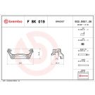 BREMBO Bremssattelhaltersatz F BK 019