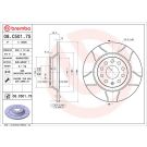 BREMBO Bremsscheibe XTRA HA AUDI A3,Q,TT,SEAT,SKODA,VW 04 XTRA LINE - Max 08.C501.75