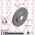 15 481 037 Sport Bremsscheibe VA Sport MERCEDES W163 98 SPORT Z 400.3603.52