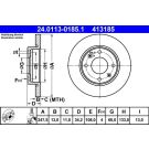 Bremsscheibe Peugeot S. 206 1.1-1.4 98 24.0113-0185.1