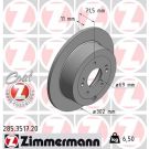 ZIMMERMANN Bremsscheibe 285.3517.20 Coat Z