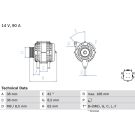 Lichtmaschine HONDA 0 986 082 790