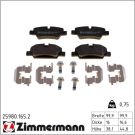 ZIMMERMANN Bremsbeläge 25980.165.2