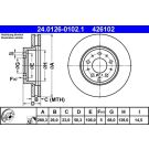 Bremsscheibe Volvo P. C70/S70/S90/V70 97-05 24.0126-0102.1