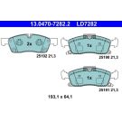 Bremsbelagsatz Db P. W166/X166 Gl/Ml Klasse 11 – Keramik 13.0470-7282.2