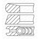 GOETZE ENGINE Kolbenringsatz 08-443100-00 Goetze Diamond Coated® LKZ-Ring®