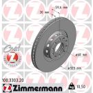 ZIMMERMANN Bremsscheibe 100.3303.20